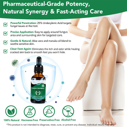Powerful topical serum for stubborn foot fungus