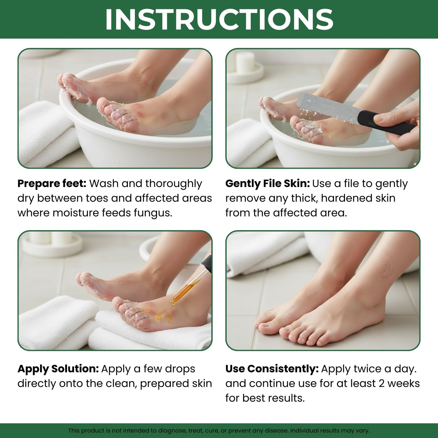 Powerful topical serum for stubborn foot fungus