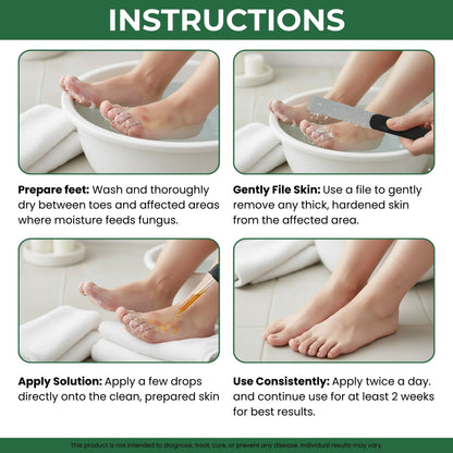 Powerful topical serum for stubborn foot fungus